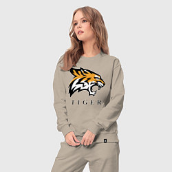 Костюм хлопковый женский Тигр - Tiger, цвет: миндальный — фото 2