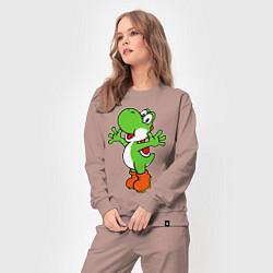 Костюм хлопковый женский Yoshi, цвет: пыльно-розовый — фото 2