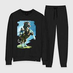 Костюм хлопковый женский The Link, цвет: черный