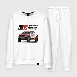 Костюм хлопковый женский Toyota Gazoo Racing Team, Finland Motorsport, цвет: белый