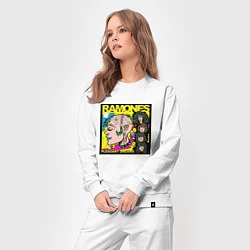 Костюм хлопковый женский Art Ramones, цвет: белый — фото 2