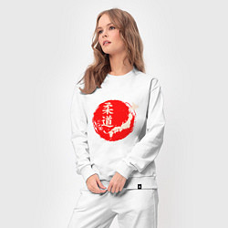 Костюм хлопковый женский Дзюдо Япония, цвет: белый — фото 2