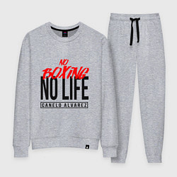 Костюм хлопковый женский No boxing No Life, цвет: меланж