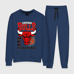 Костюм хлопковый женский Chicago Bulls NBA, цвет: тёмно-синий