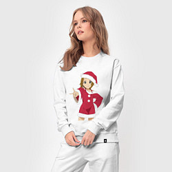 Костюм хлопковый женский Анимешная девочка Санта, цвет: белый — фото 2