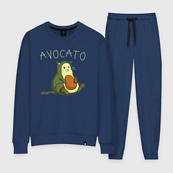 Костюм хлопковый женский AVOCATO АВОКАТО, цвет: тёмно-синий