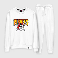 Костюм хлопковый женский Pittsburgh Pirates - baseball team, цвет: белый