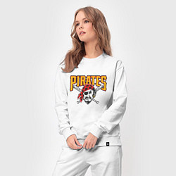 Костюм хлопковый женский Pittsburgh Pirates - baseball team, цвет: белый — фото 2