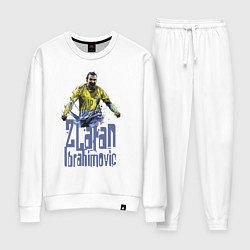 Костюм хлопковый женский Zlatan Ibrahimovich - Milan, цвет: белый