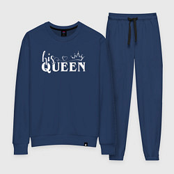 Костюм хлопковый женский His queen, цвет: тёмно-синий