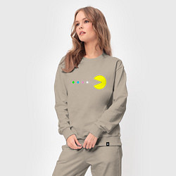 Костюм хлопковый женский Pac - man Для пары, цвет: миндальный — фото 2
