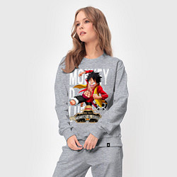 Костюм хлопковый женский One Piece Monkey Большой Куш Манки, цвет: меланж — фото 2