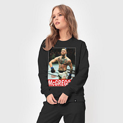 Костюм хлопковый женский Конор МакГрегор McGregor, цвет: черный — фото 2