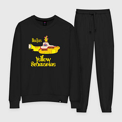 Костюм хлопковый женский On a Yellow Submarine, цвет: черный
