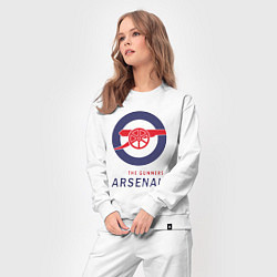 Костюм хлопковый женский Arsenal The Gunners, цвет: белый — фото 2