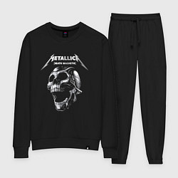 Костюм хлопковый женский Metallica Death Magnetic, цвет: черный