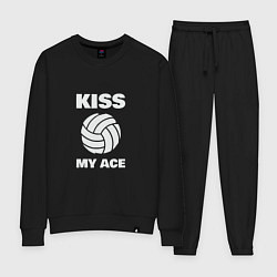 Костюм хлопковый женский Kiss - My Ace, цвет: черный