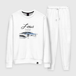 Костюм хлопковый женский Lexus Concept, цвет: белый