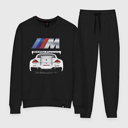 Костюм хлопковый женский BMW Power Motorsport, цвет: черный