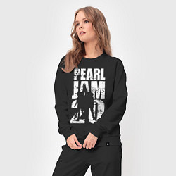 Костюм хлопковый женский Pearl Jam, группа, цвет: черный — фото 2