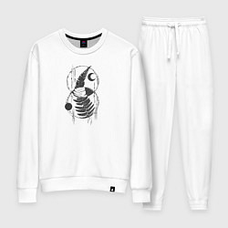 Костюм хлопковый женский Fern Magic, цвет: белый