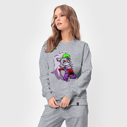 Костюм хлопковый женский Five Nights at Freddys Security Breach - Волчица Р, цвет: меланж — фото 2