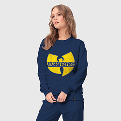 Костюм хлопковый женский Wu tang logo, цвет: тёмно-синий — фото 2