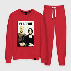 Костюм хлопковый женский Placebo рок-группа, цвет: красный