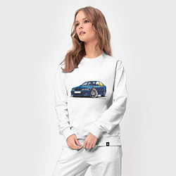 Костюм хлопковый женский BMW Blue, цвет: белый — фото 2
