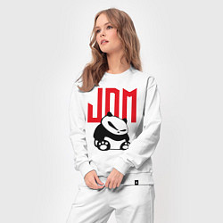 Костюм хлопковый женский JDM Panda Japan Симпатяга, цвет: белый — фото 2