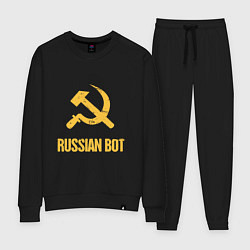 Костюм хлопковый женский Atomic Heart: Russian Bot, цвет: черный