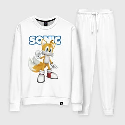 Костюм хлопковый женский Майлз Тейлз Прауэр Sonic Видеоигра, цвет: белый