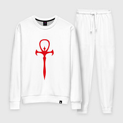 Костюм хлопковый женский Vampire The Masquerade Emblem, цвет: белый