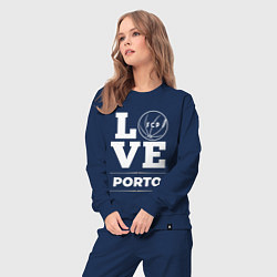 Костюм хлопковый женский Porto Love Classic, цвет: тёмно-синий — фото 2