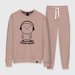 Женский костюм Я Люблю Музыку I love Music