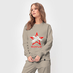 Костюм хлопковый женский Soyuz - Space, цвет: миндальный — фото 2