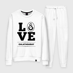Костюм хлопковый женский Galatasaray Love Классика, цвет: белый
