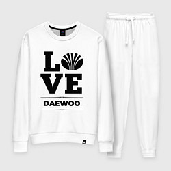 Костюм хлопковый женский Daewoo Love Classic, цвет: белый