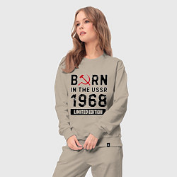 Костюм хлопковый женский Born In The USSR 1968 Limited Edition, цвет: миндальный — фото 2