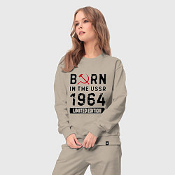 Костюм хлопковый женский Born In The USSR 1964 Limited Edition, цвет: миндальный — фото 2