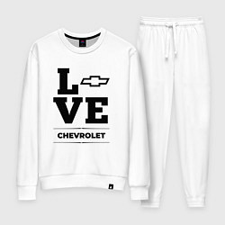 Костюм хлопковый женский Chevrolet Love Classic, цвет: белый
