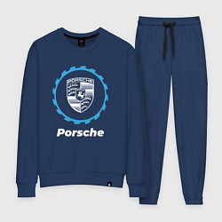 Костюм хлопковый женский Porsche в стиле Top Gear, цвет: тёмно-синий
