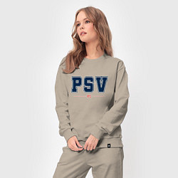 Костюм хлопковый женский PSV FC Classic, цвет: миндальный — фото 2