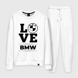 Костюм хлопковый женский BMW love classic, цвет: белый