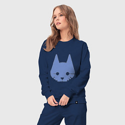 Костюм хлопковый женский Stray Blue, цвет: тёмно-синий — фото 2