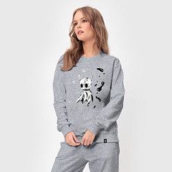 Костюм хлопковый женский Hollow Knight game, цвет: меланж — фото 2
