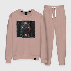 Женский костюм Оранжевая луна и медведь шаман