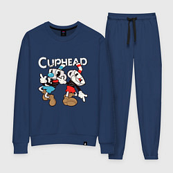 Костюм хлопковый женский Cuphead - Mugman, цвет: тёмно-синий