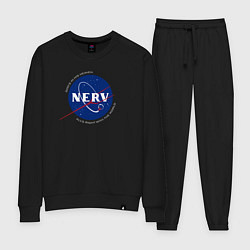 Костюм хлопковый женский NASA NERV, цвет: черный