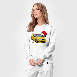 Костюм хлопковый женский Honda Civic 5d Type-r, цвет: белый — фото 2
